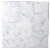 Witte marmer tegeltje (Voorkant)