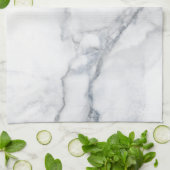 Witte marmer theedoek (Gevouwen)