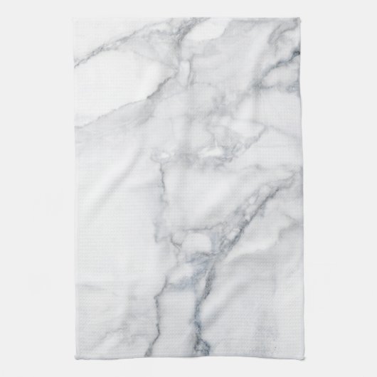 Witte marmer theedoek (Verticaal)