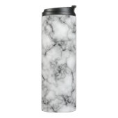 Witte marmer thermosbeker (Gedraaid links)