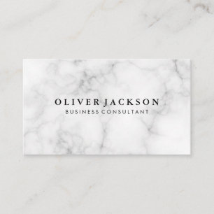 Witte marmer visitekaartje