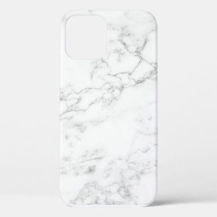 witte marmer voor iPhone 12 Hoesje