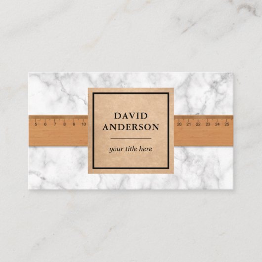 Witte Marmeren Badkamer Vloeren Tegels Installer Visitekaartje (Voorkant)