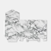 Witte Marmeren Favorietenkast Bedankdoosjes (Uitgevouwen)