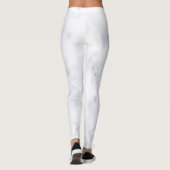 Witte marmeren hipster  leggings (Achterkant)