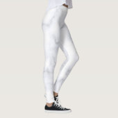 Witte marmeren hipster  leggings (Rechts)