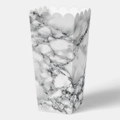 Witte Marmeren Popcorn Doos Bedankdoosjes (Voorkant)