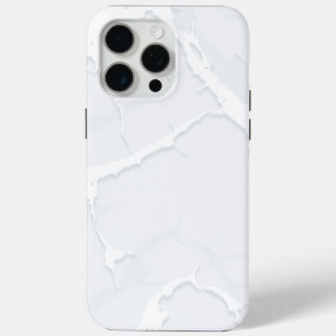 Witte marmeren schroot Elegant iPhone 15 Pro Max Hoesje