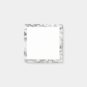Witte marmeren steen ingelijst kleverige noten post-it® notes (Voorkant)