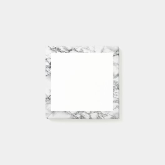 Witte marmeren steen omlijst Luxe Post-it® notes (Voorkant)