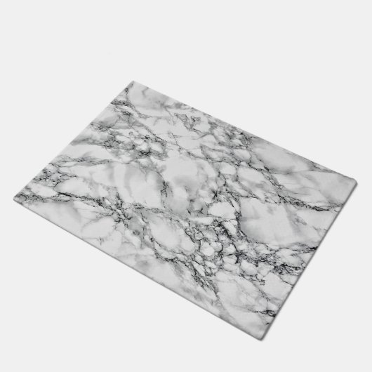 Witte Marmeren Stenen Deurmat Modern Ontwerp (Schuin)