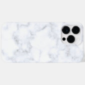 Witte Marmeren Trendy Case-Mate iPhone Case (Achterkant (horizontaal))