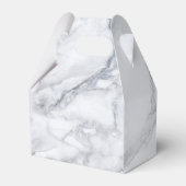 Witte marmertextuur bedankdoosjes (Achterkant)