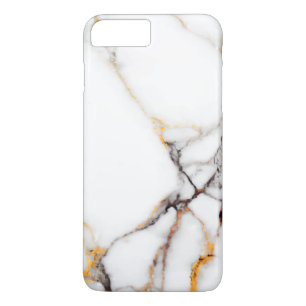 Witte marmertextuur 	iPhone 8 plus / 7 plus hoesje