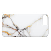 Witte marmertextuur Case-Mate iPhone case (Achterkant (Horizontaal))