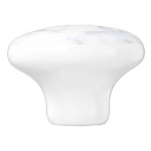 Witte marmertextuur keramische knop (Zijkant)