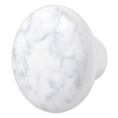 Witte marmertextuur keramische knop (Rechts)