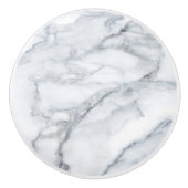 Witte marmertextuur keramische knop (Voorkant)