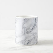 Witte marmertextuur koffiemok (Center)