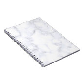 Witte marmertextuur notitieboek (Rechterzijde)