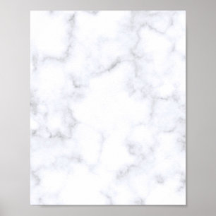 Witte marmertextuur poster