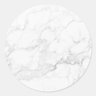 Witte marmertextuur ronde sticker
