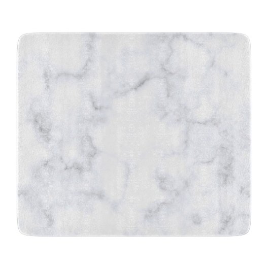 Witte marmertextuur snijplank (Voorkant)