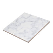 Witte marmertextuur tegeltje (Zijkant)