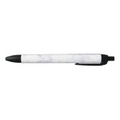 Witte marmertextuur zwarte inkt pen (Bodem)