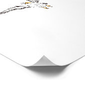 Witte meeuw vogel poster (Hoek)