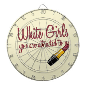 Witte meisjes dartbord
