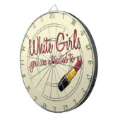 Witte meisjes dartbord (Voorkant Rechts)