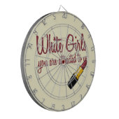Witte meisjes dartbord (Voorkant Links)
