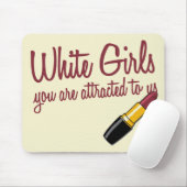 Witte meisjes muismat (Met muis)