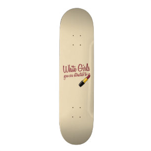 Witte meisjes skateboard