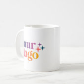 Witte Merk Modern Custom Logo Koffiemok (Voorkant links)