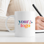 Witte Merk Modern Custom Logo Koffiemok