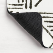 Witte modderdoek Muismat (Hoek)