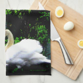 Witte modderwitjes theedoek (Quarter Fold)