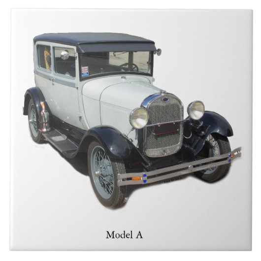 Witte model A-tegel Tegeltje (Voorkant)