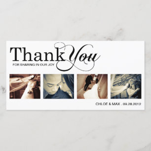 WITTE MODERN-BEDANKT BEDANKT DANK JULLIE KAART