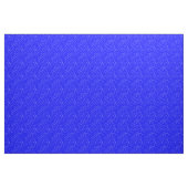 Witte moderne Abstracte Stippen op Royal Blue Stof (Yard (91,4 cm))
