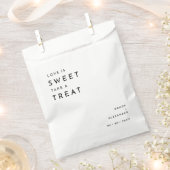 Witte moderne gewaagde bruiloft liefde is zoet bedankzakje (Geknipt)