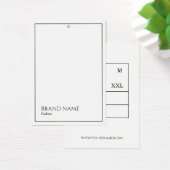 Witte Moderne Hang Labels Visitekaartje (Bureau)