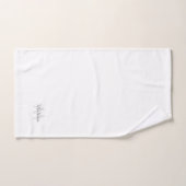 Witte moderne monogram handdoekset bad handdoek (Handdoek)