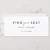 Witte Moderne Script Hangende Zitting Grafiek Head (Voorkant)