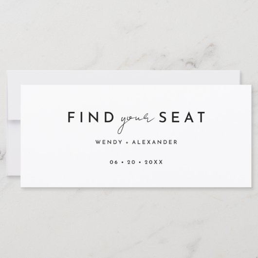 Witte Moderne Script Hangende Zitting Grafiek Head (Voorkant)