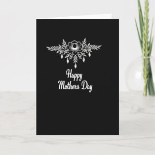 Witte Moeders Dag Scriptkaart Kaart