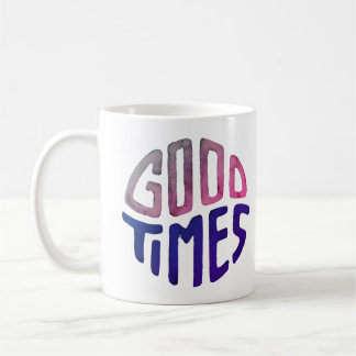 Witte mok, gedrukt met goedheid. koffiemok