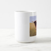 witte mok met Texas Longhorn (Center)